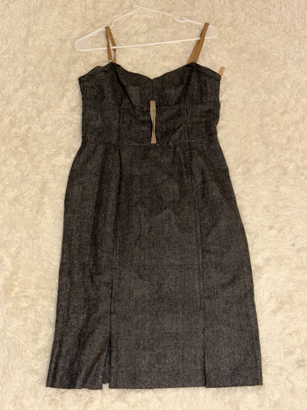 D&G charcoal Sheath Dress with Contrast Straps